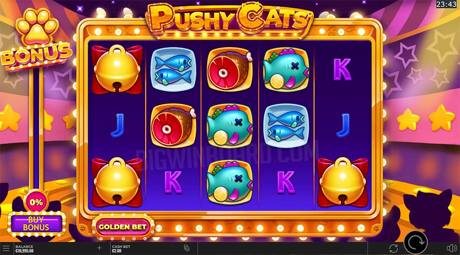 Slots Online Pushy Cats